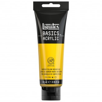 Liquitex Basics 118ml Acrylic 830 Cadmium Yellow Medium Hue