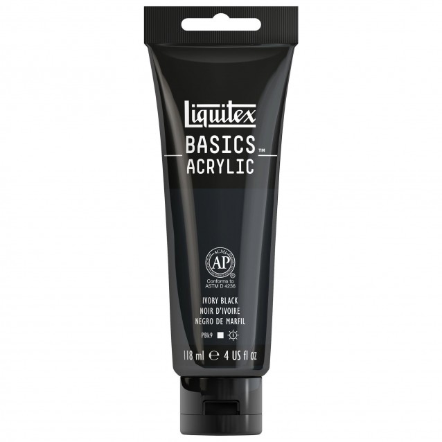 Liquitex Basics 118ml Acrylic 244 Ivory Black