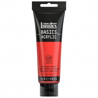 Liquitex Basics 118ml Acrylic 510 Cadmium Red Light Hue