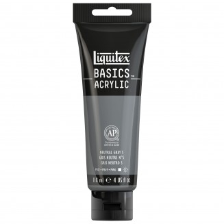 Liquitex Basics 118ml Acrylic 599 Neutral Gray No.5