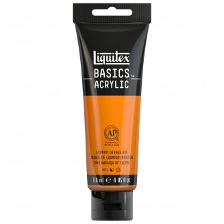 Liquitex Basics 118ml Acrylic 720 Cadmium Orange Hue