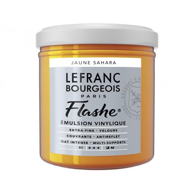 Lefranc & Bourgeois 125ml Flashe Acrylic 194 Series 1 Sahara Yellow