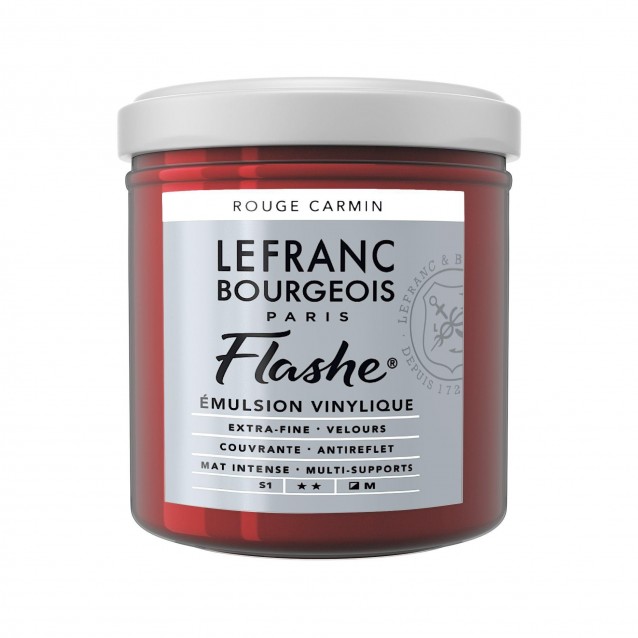 Lefranc & Bourgeois 125ml Flashe Acrylic 366 Series 1 Red Carmine