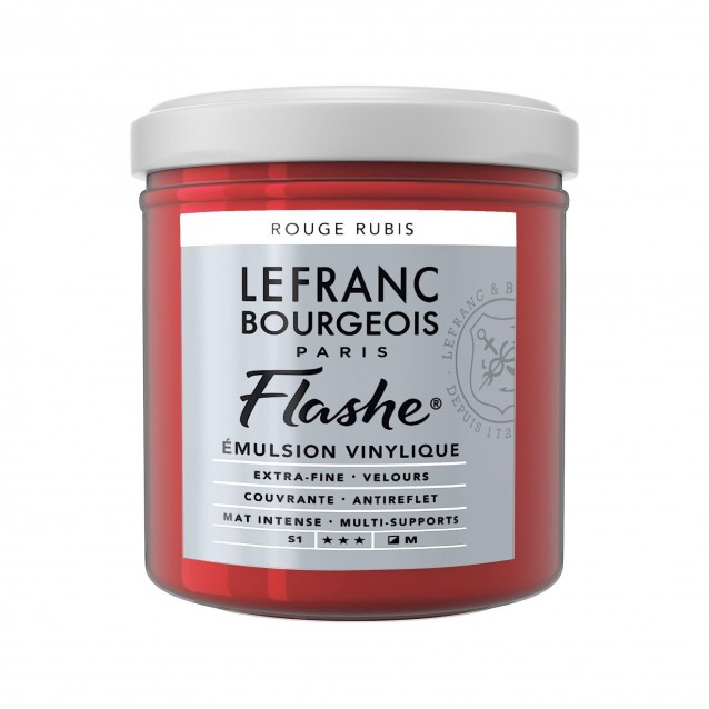 Lefranc & Bourgeois 125ml Flashe Acrylic 388 Series 1 Red Ruby