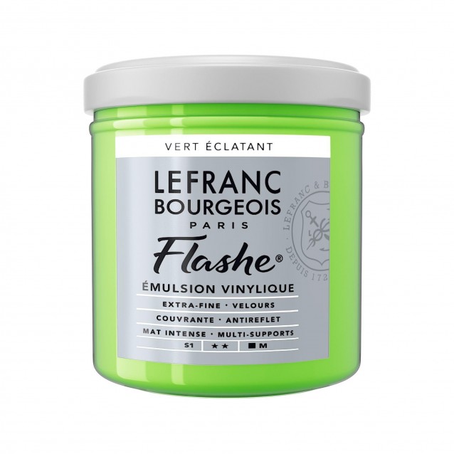 Lefranc & Bourgeois 125ml Flashe Acrylic 554 Series 1 Bright Green (Vert Eclatant)