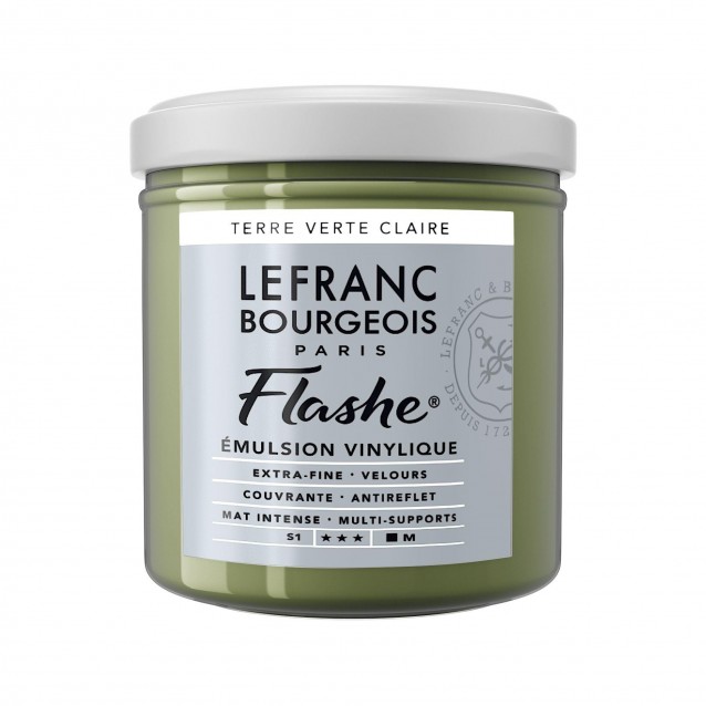 Lefranc & Bourgeois 125ml Flashe Acrylic 880 Series 1 Light Terre Verte