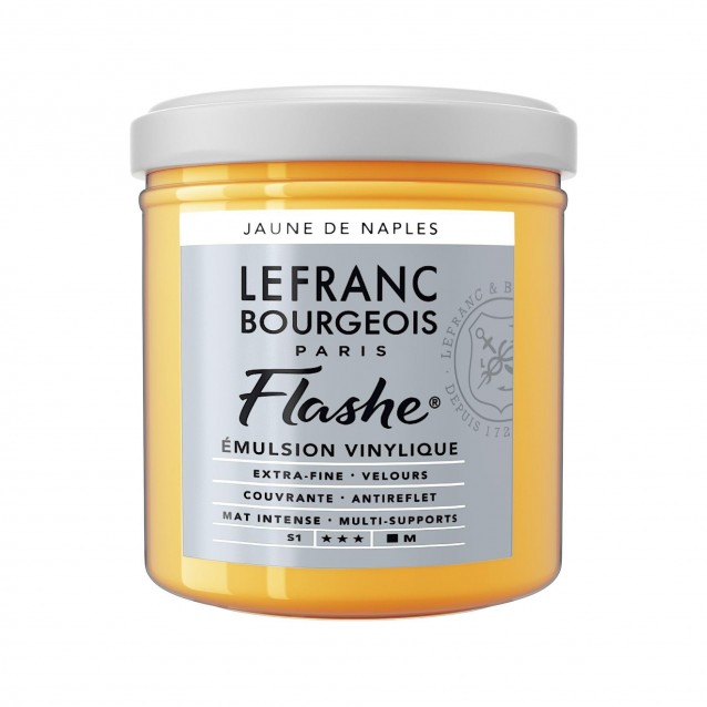 Lefranc & Bourgeois 125ml Flashe Acrylic 191 Series 1 Naples Yellow Shade