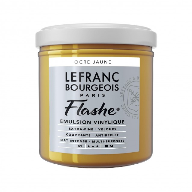 Lefranc & Bourgeois 125ml Flashe Acrylic 302 Series 1 Yellow Ochre