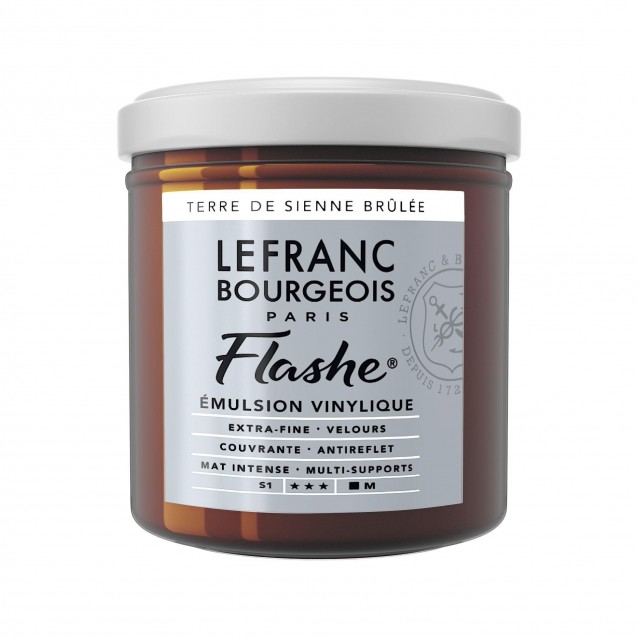 Lefranc & Bourgeois 125ml Flashe Acrylic 481 Series 1 Burnt Sienna