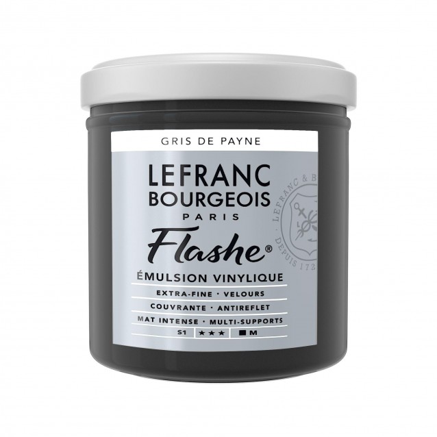 Lefranc & Bourgeois 125ml Flashe Acrylic 261 Series 1 Paynes Grey