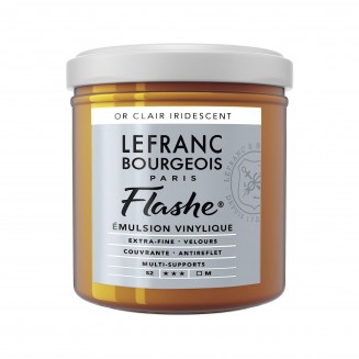 Lefranc & Bourgeois 125ml Flashe Acrylic 834 Series 2 Iridescent Light Gold