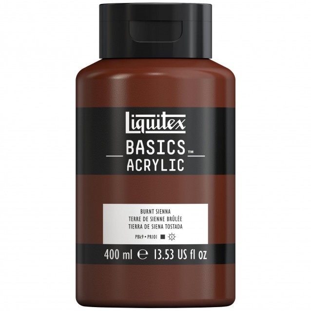 Liquitex Basics 400ml Acrylic 127 Burnt Sienna