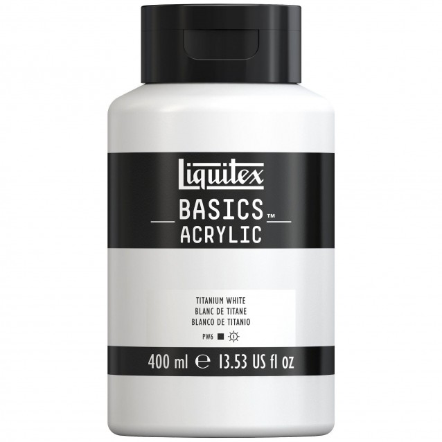 Liquitex Basics 400ml Acrylic 432 Titanium White