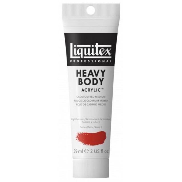 Liquitex Professional 59ml Heavy Body Acrylics 154 Cadmium Red Medium Series 5