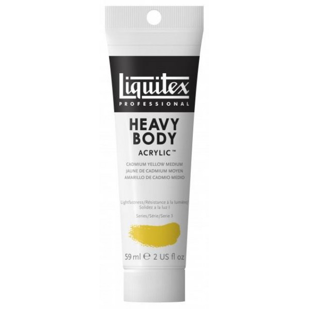 Liquitex Professional 59ml Heavy Body Acrylics 161 Cadmium Yellow Medium Series 3