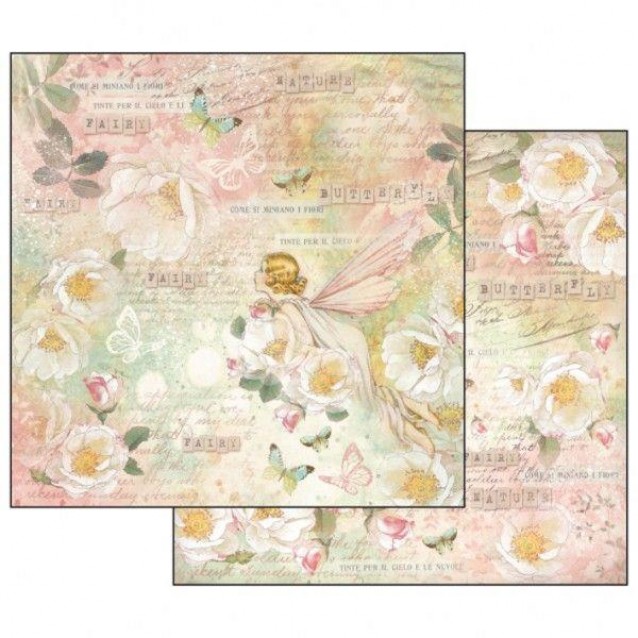 Stamperia Χαρτί Scrapbooking 30,5x30,5cm Διπλής Όψης Fairy