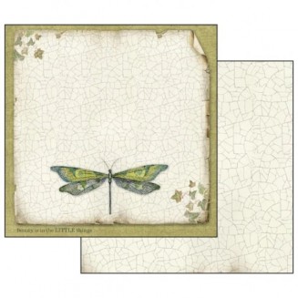 Stamperia Χαρτί Scrapbooking 30,5x30,5cm Διπλής Όψης Dragonfly