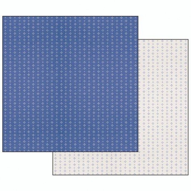 Stamperia Χαρτί Scrapbooking 30,5x30,5cm Διπλής Όψης Stoffine Texture Fondo Blu