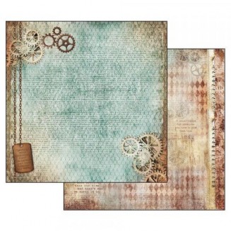 Stamperia Χαρτί Scrapbooking 30,5x30,5cm Διπλής Όψης Clockwise Mechanism