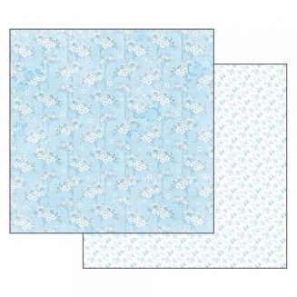 Stamperia Χαρτί Scrapbooking 30,5x30,5cm Διπλής Όψης Baby Boy Flowers Tapestry