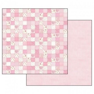 Stamperia Χαρτί Scrapbooking 30,5x30,5cm Διπλής Όψης Baby Girl Pink Patchwork