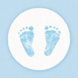 Ambiente 20 Χαρτοπετσέτες 33x33cm 3φύλλες Baby Steps Boy FSC