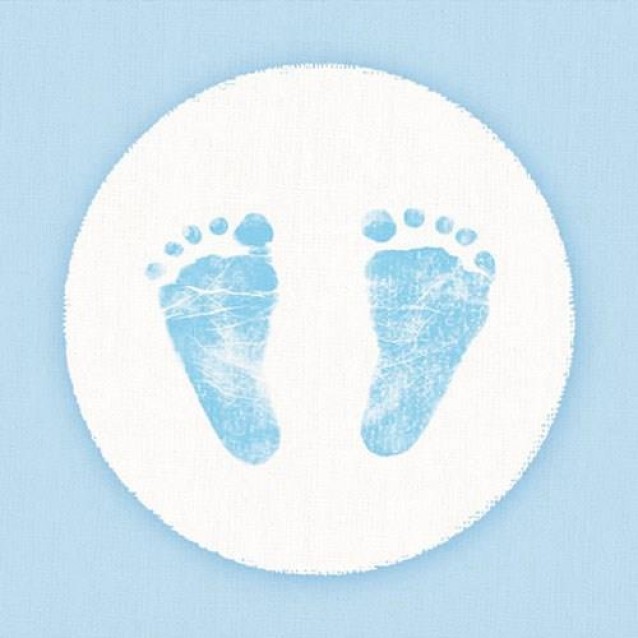 Ambiente 20 Χαρτοπετσέτες 33x33cm 3φύλλες Baby Steps Boy FSC