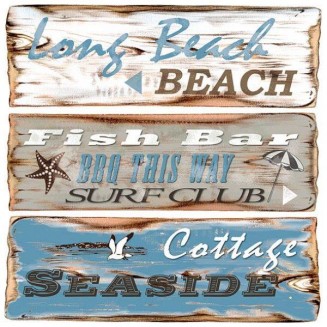 Ambiente 20 Χαρτοπετσέτες 33x33cm 3φύλλες Beach Signs FSC