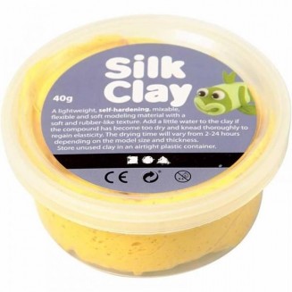 Πλαστοζυμαράκι Silk Clay 40gr Κίτρινο