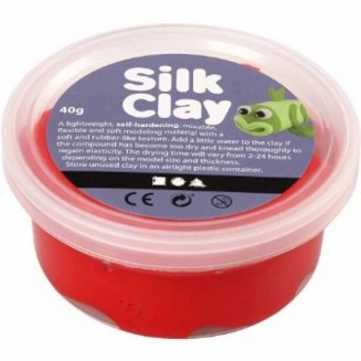 Πλαστοζυμαράκι Silk Clay 40gr Κόκκινο