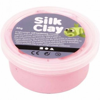 Πλαστοζυμαράκι Silk Clay 40gr Ροζ