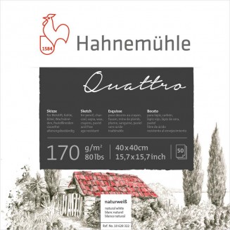 Hahnemuhle Μπλοκ Σχεδίου Quattro 50 φύλλων 40x40cm 170gr