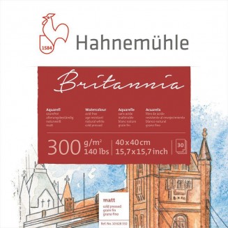 Hahnemuhle Μπλοκ Ακουαρέλας Britannia 30 φύλλων 30x30cm 300gr Ματ