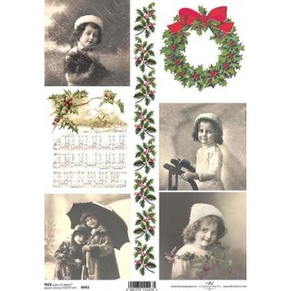 Itd. Collection Ριζόχαρτο Decoupage A4 (21x29,7cm) Christmas Motifs Children