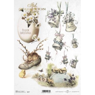 Itd. Collection Ριζόχαρτο Decoupage A4 (21x29,7cm) Easter Bells