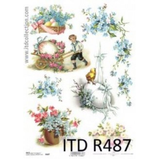 Itd. Collection Ριζόχαρτο Decoupage A4 (21x29,7cm) Easter Motifs