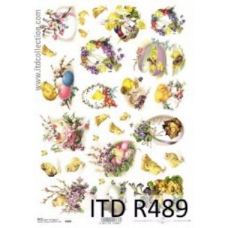 Itd. Collection Ριζόχαρτο Decoupage A4 (21x29,7cm) Easter Motifs