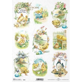 Itd. Collection Ριζόχαρτο Decoupage A4 (21x29,7cm) Easter Compositions