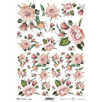 Itd. Collection Ριζόχαρτο Decoupage A4 (21x29,7cm) Flowers Roses