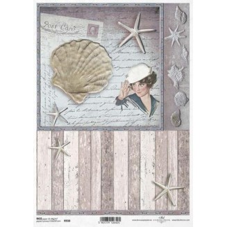 Itd. Collection Ριζόχαρτο Decoupage A4 (21x29,7cm) Nautical Themes Starfish