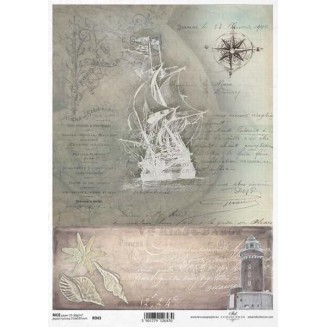 Itd. Collection Ριζόχαρτο Decoupage A4 (21x29,7cm) Nautical Themes