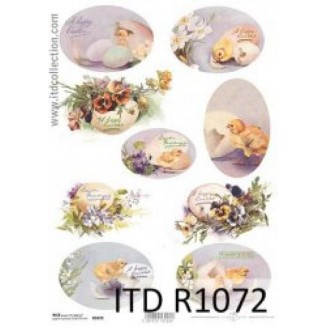 Itd. Collection Ριζόχαρτο Decoupage A4 (21x29,7cm) Easter – Eggs