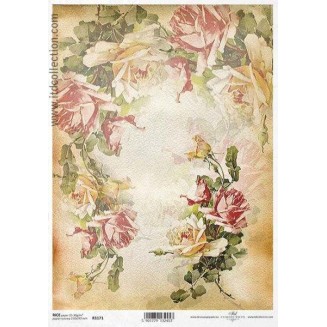 Itd. Collection Ριζόχαρτο Decoupage A4 (21x29,7cm) Flowers, Roses