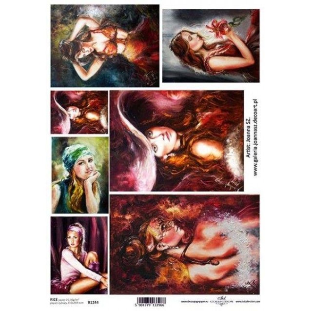 Itd. Collection Ριζόχαρτο Decoupage A4 (21x29,7cm) Portraits Of Women I