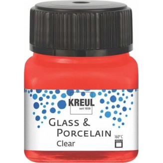 Kreul 20ml Διάφανο Σμάλτο Νερού Cherry Red