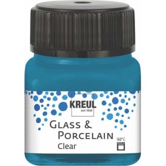 Kreul 20ml Διάφανο Σμάλτο Νερού Cyan Blue