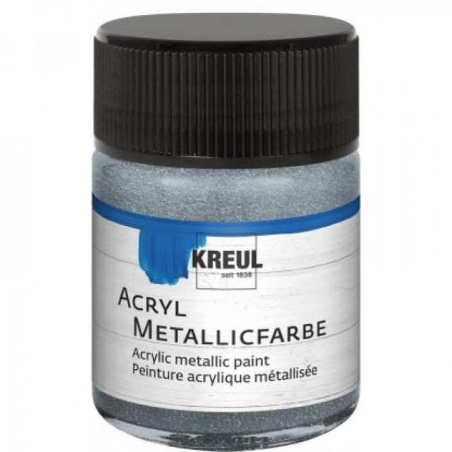 Kreul 50ml Ακρυλικό Μεταλλικό Χρώμα Silver