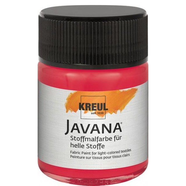 Kreul 50ml Javana Ανοιχτόχρωμο Ύφασμα Carmine Red