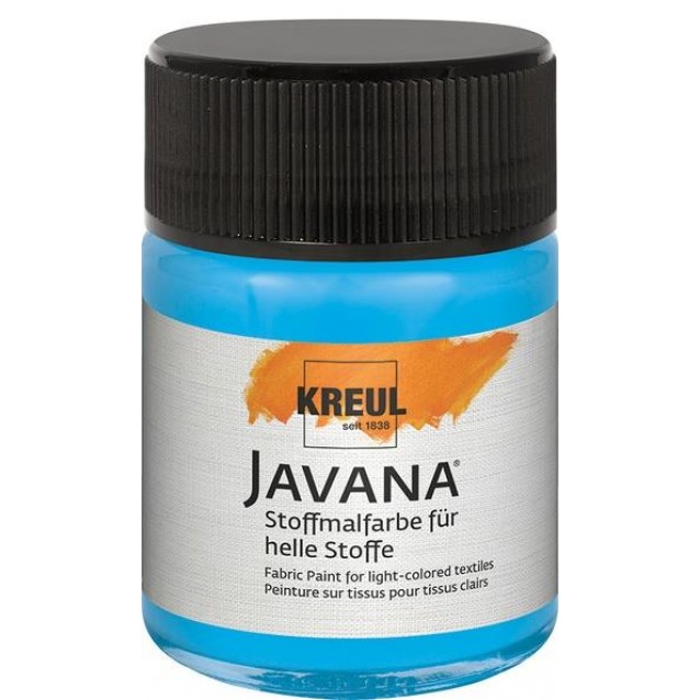 Kreul 50ml Javana Ανοιχτόχρωμο Ύφασμα Fluorescent Blue