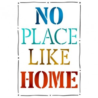 Stamperia Stencil G 21x29,7cm No Place Like Home